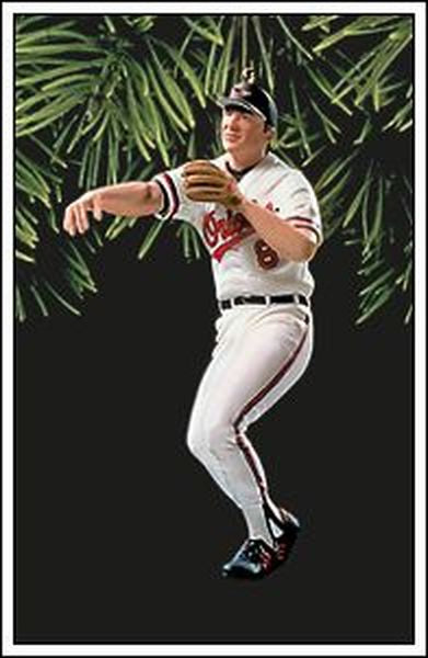 Aunt Krismas 'Cal Ripken Jr.' ornament by Dill Rhodus. Year: 1998 - At the Ballpark series #3. 'Mint In Box' condition.