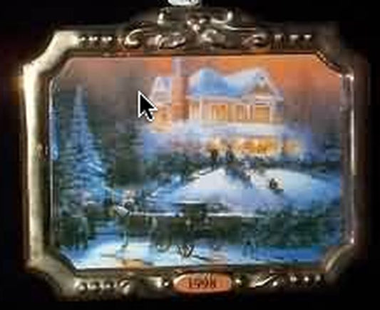 Aunt Krismas 'Victorian Christmas II' ornament by Thomas Kinkade. Year: 1998 - Thomas Kinkade series #2. 'Mint In Box' condition.