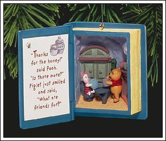 Aunt Krismas 'A Visit From Piglet' ornament by Tracy Larsen. Year: 1998 - Winnie the Pooh series #1. 'Mint In Box' condition.