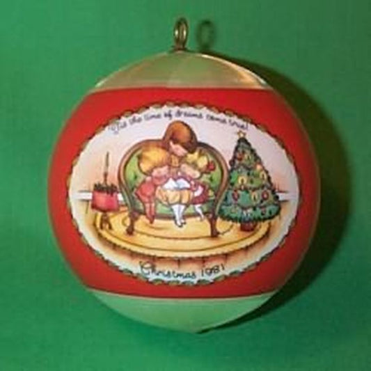 Aunt Krismas 'Joan Walsh Anglund' ornament by Hallmark. Year: 1981 - N/A series #0. 'No Box' condition.