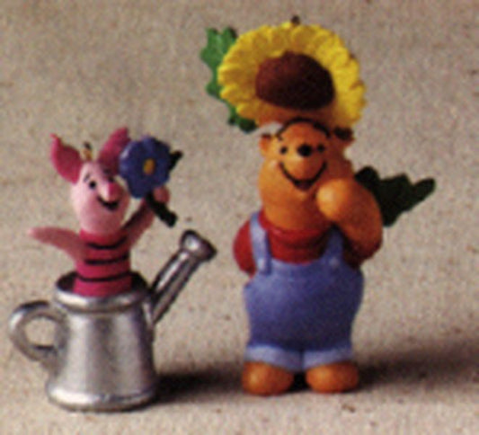 Aunt Krismas 'The Garden of Piglet and Pooh' ornament by Hallmark. Year: 1998 - N/A series #0. 'Mint In Box' condition.
