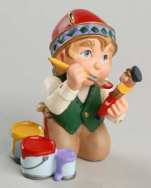 Aunt Krismas 'Arctic Artist' ornament by Tammy Haddix. Year: 1999 - N/A series #0. 'Mint In Box' condition.