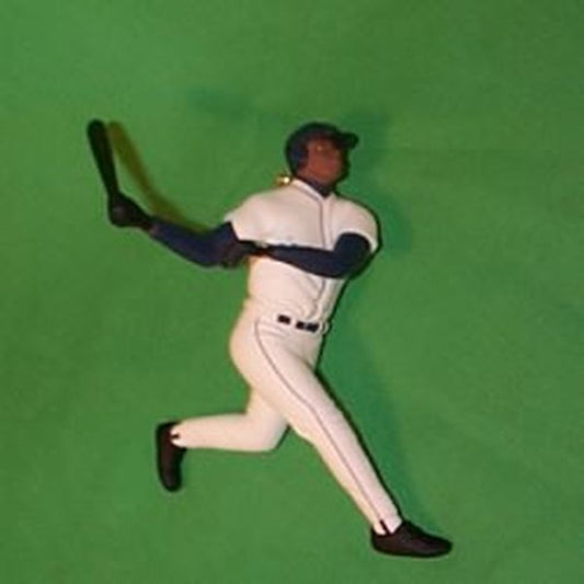 Aunt Krismas 'Ken Griffey Jr.' ornament by Dill Rhodus. Year: 1999 - At the Ballpark series #4. 'Mint In Box' condition.