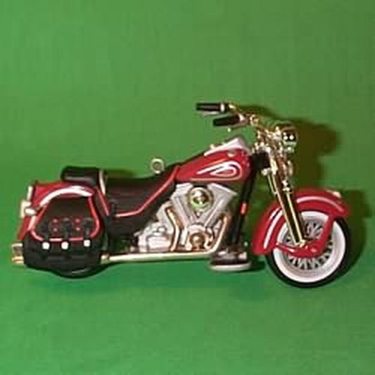 Aunt Krismas 'Heritage Springer' ornament by Don Palmiter. Year: 1999 - Harley-Davidson Motorcycle Milestones series #1. 'Mint In Box' condition.