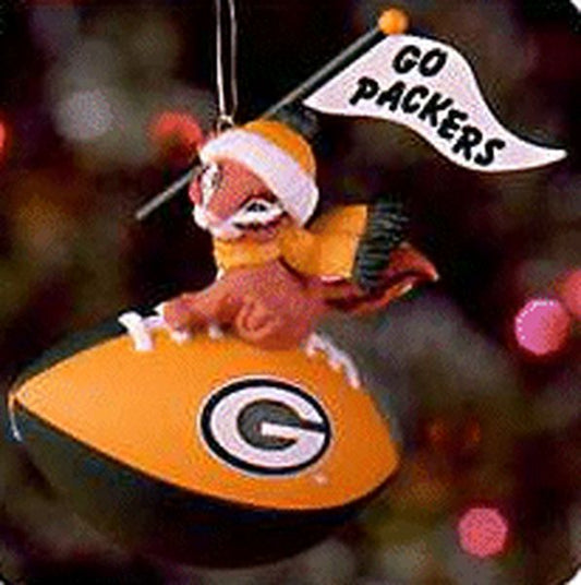 Aunt Krismas 'Green Bay Packers' ornament by Tammy Haddix. Year: 1999 - NFL Collection  series #0. 'Mint In Box' condition.