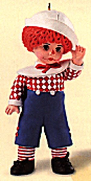 Aunt Krismas 'Mop Top Billy' ornament by John (Collin) Francis. Year: 1999 - Madame Alexander series #0. 'Mint In Box' condition.