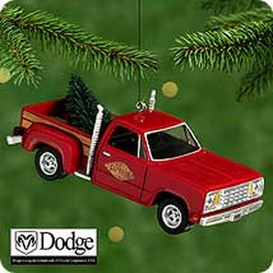 Aunt Krismas '1978 Dodge Li'l Red Express Truck' ornament by Don Palmiter. Year: 2000 - All-American Trucks series #6. 'Mint In Box' condition.