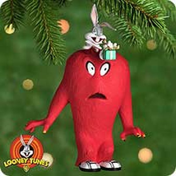 Aunt Krismas 'Bugs Bunny and Gossamer' ornament by Robert Chad. Year: 2000 - Looney Tunes  series #0. 'Mint In Box' condition.