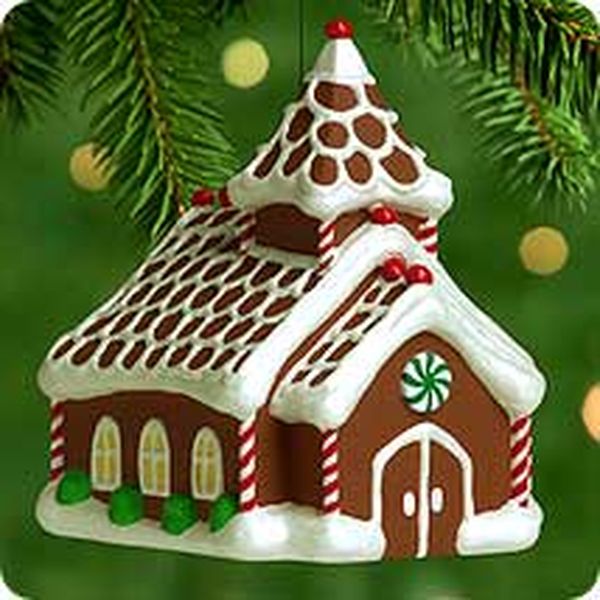 Aunt Krismas 'Gingerbread Church' ornament by Rich LaPierre. Year: 2000 - N/A series #0. 'Mint In Box' condition.