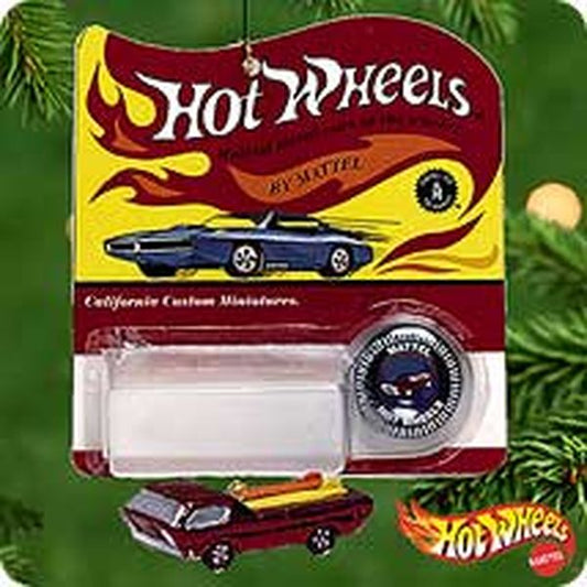 Aunt Krismas 'Hot Wheels 1968 Deora Car' ornament by Duane Unruh. Year: 2000 - Hot Wheels  series #0. 'Mint In Box' condition.