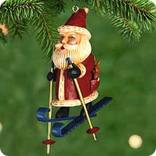Aunt Krismas 'Kris "Cross-Country" Kringle' ornament by Sharon Visker. Year: 2000 - N/A series #0. 'Mint In Box' condition.
