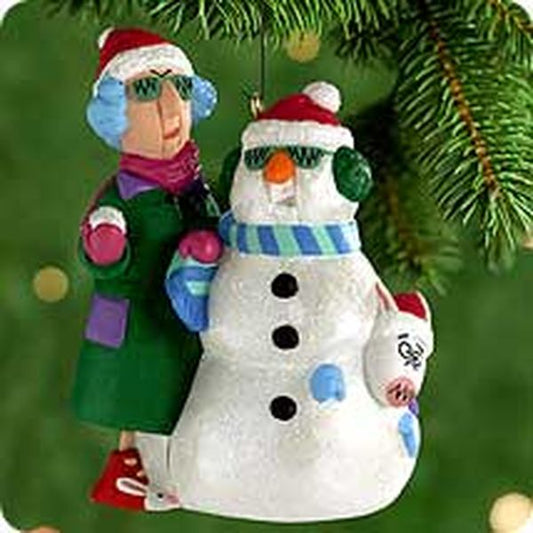 Aunt Krismas 'Self-Portrait' ornament by Sharon Pike. Year: 2000 - Maxine  series #0. 'Mint In Box' condition.