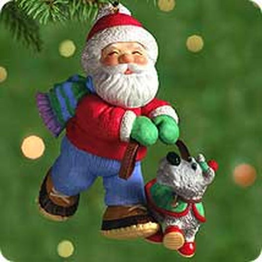 Aunt Krismas 'Stroll Round the Pole' ornament by Nina Aube. Year: 2000 - N/A series #0. 'Mint In Box' condition.