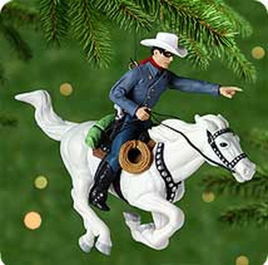 Aunt Krismas 'The Lone Ranger' ornament by Duane Unruh. Year: 2000 - N/A series #0. 'Mint In Box' condition.