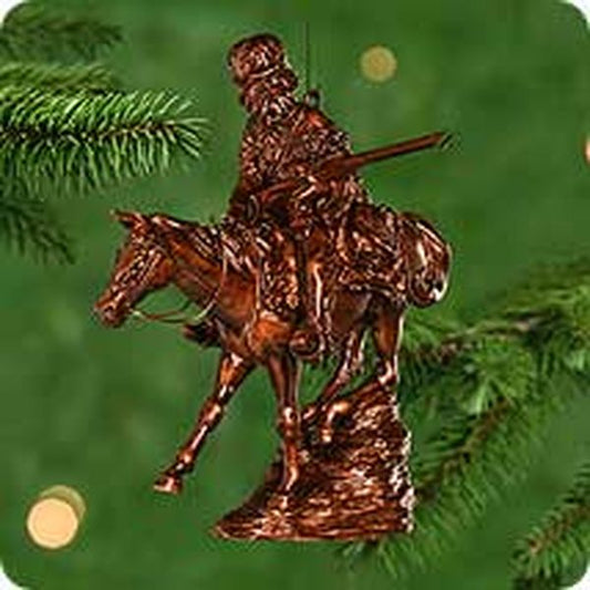 Aunt Krismas 'Mountain Man' ornament by Duane Unruh. Year: 2000 - The Old West series #3. 'Mint In Box' condition.