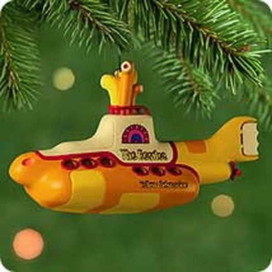 Aunt Krismas 'The Yellow Submarine The Beatles' ornament by Nello Williams. Year: 2000 - N/A series #0. 'Mint In Box' condition.