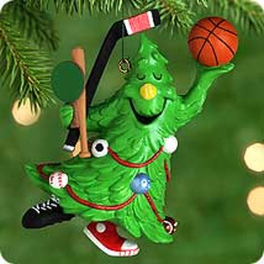 Aunt Krismas 'Tree Guy' ornament by Robert Chad. Year: 2000 - Sports Fan  series #0. 'Mint In Box' condition.