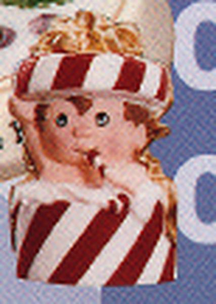 Aunt Krismas 'Hattie Boxx' ornament by Sue Tague. Year: 2000 - Happy Hatters Annual Collection  series #12. 'Mint In Box' condition.