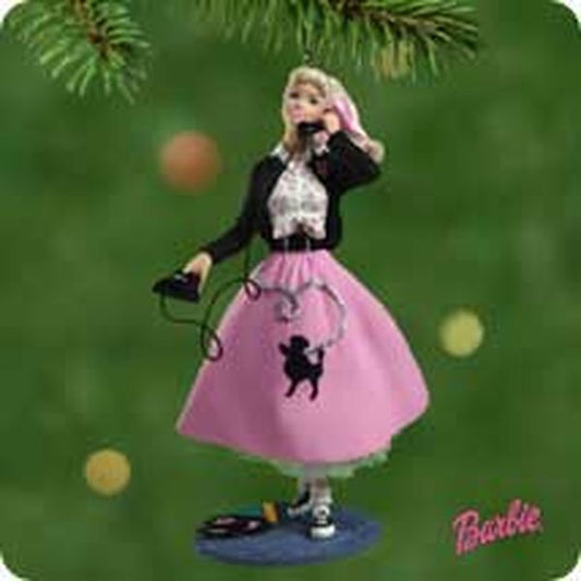 Aunt Krismas '1950s Barbie Ornament' ornament by Patricia Andrews. Year: 2001 - Barbie  series #0. 'Mint In Box' condition.