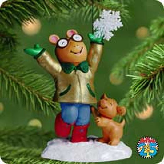 Aunt Krismas 'Arthur 25th Anniversary' ornament by Kristina Kline. Year: 2001 - Arthur  series #0. 'Mint In Box' condition.