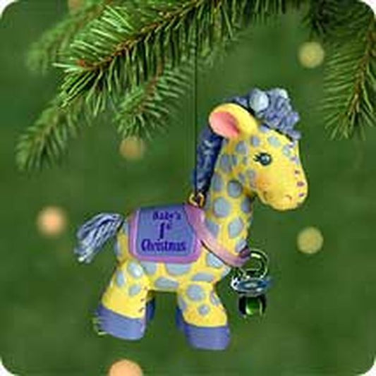 Aunt Krismas 'Baby Boy's First Christmas' ornament by Tammy Haddix. Year: 2001 - N/A series #0. 'Mint In Box' condition.