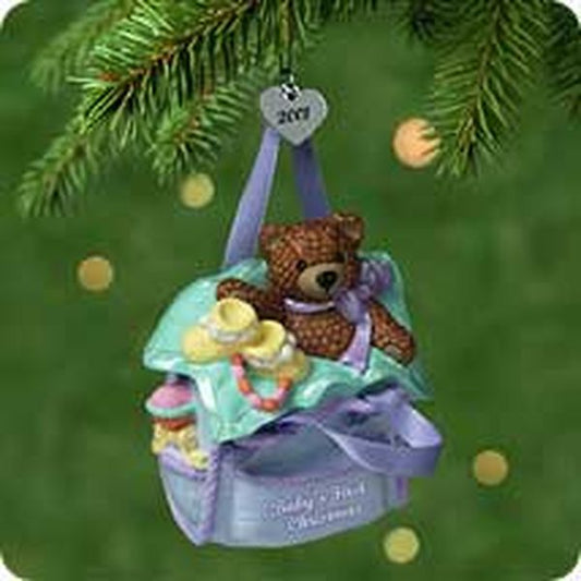 Aunt Krismas 'Baby's First Christmas' ornament by Tammy Haddix. Year: 2001 - N/A series #0. 'Mint In Box' condition.
