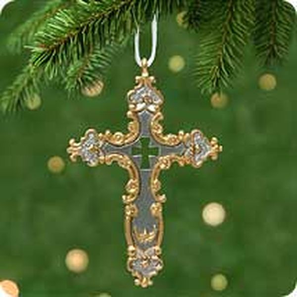 Aunt Krismas 'Beautiful Cross ' ornament by Duane Unruh. Year: 2001 - N/A series #0. 'Mint In Box' condition.