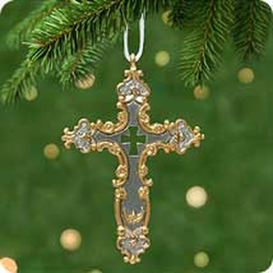 Aunt Krismas 'Beautiful Cross ' ornament by Duane Unruh. Year: 2001 - N/A series #0. 'Mint In Box' condition.