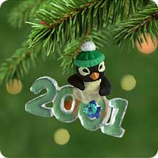 Aunt Krismas 'Penguin' ornament by Tammy Haddix. Year: 2001 - Cool Decade series #2. 'Mint In Box' condition.