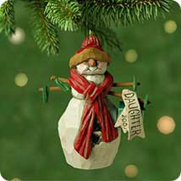 Aunt Krismas 'Daughter' ornament by Linda Sickman. Year: 2001 - N/A series #0. 'No Box' condition.