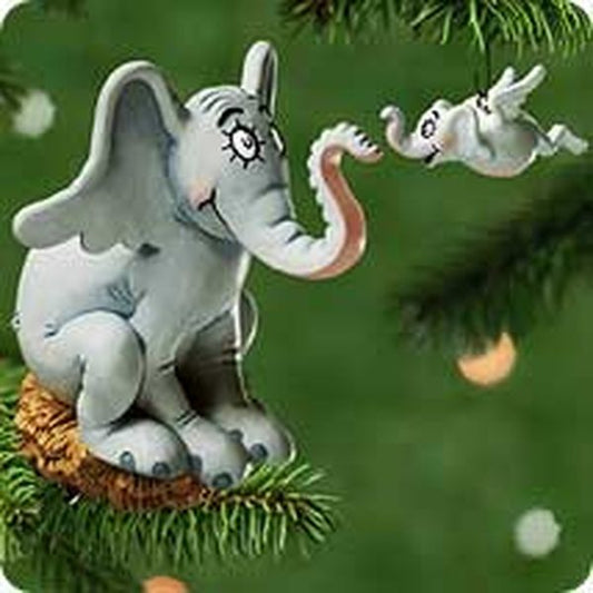 Aunt Krismas 'Horton Hatches the Egg' ornament by Nello Williams. Year: 2001 - Dr. Seuss Books series #3. 'Mint In Box' condition.