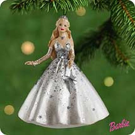 Aunt Krismas 'Celebration Barbie' ornament by Patricia Andrews. Year: 2001 - Celebration Barbie series #2. 'Mint In Box' condition.