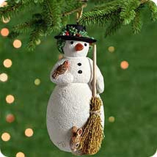 Aunt Krismas 'My First Snowman' ornament by Joyce Lyle. Year: 2001 - Nature's Sketchbook  series #0. 'Mint In Box' condition.