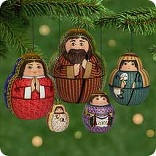 Aunt Krismas 'Nesting Nativity' ornament by Linda Sickman. Year: 2001 - N/A series #0. 'Mint In Box' condition.