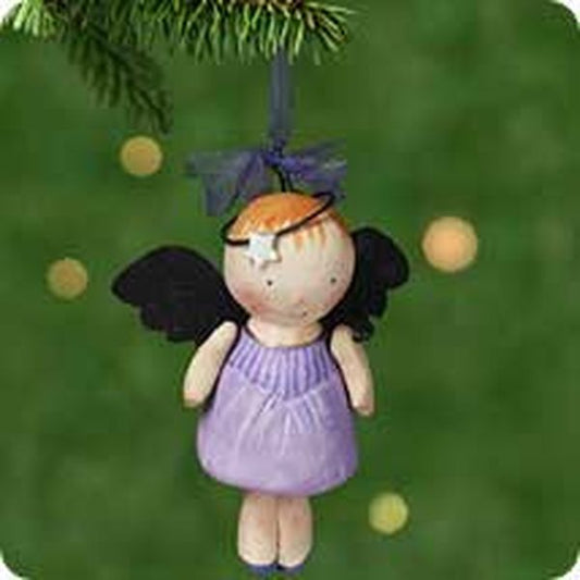 Aunt Krismas 'One Little Angel' ornament by Hallmark. Year: 2001 - N/A series #0. 'Mint In Box' condition.