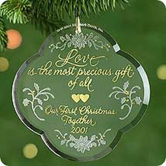 Aunt Krismas 'Our First Christmas Together ' ornament by LaDene Votruba. Year: 2001 - N/A series #0. 'Mint In Box' condition.