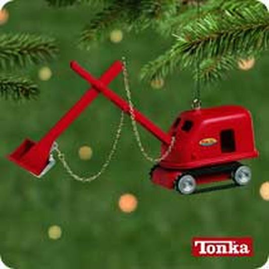 Aunt Krismas 'Tonka 1955 Steam Shovel' ornament by Hallmark. Year: 2001 - Tonka  series #0. 'Mint In Box' condition.