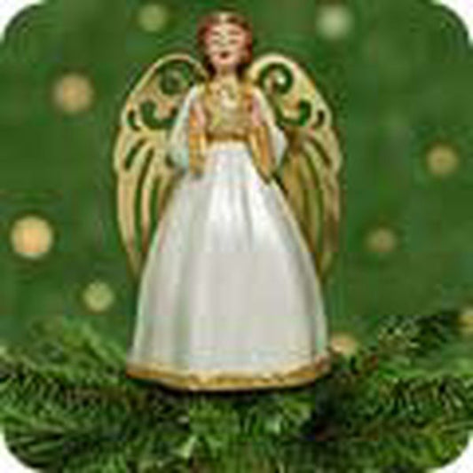Aunt Krismas 'Graceful Angel Tree Topper' ornament by LaDene Votruba. Year: 2001 - N/A series #0. 'Mint In Box' condition.