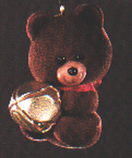 Aunt Krismas 'Jingling Teddy' ornament by Ed Seale. Year: 1982 - N/A series #0. 'No Box' condition.