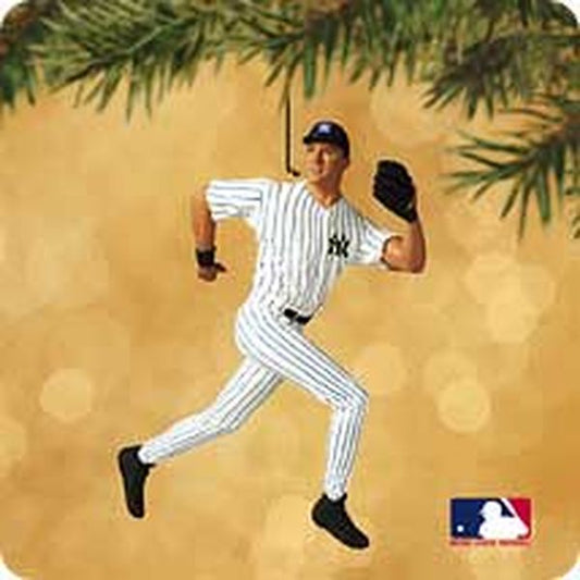 Aunt Krismas 'Derek Jeter' ornament by Dill Rhodus. Year: 2002 - At the Ballpark series #7. 'Mint In Box' condition.