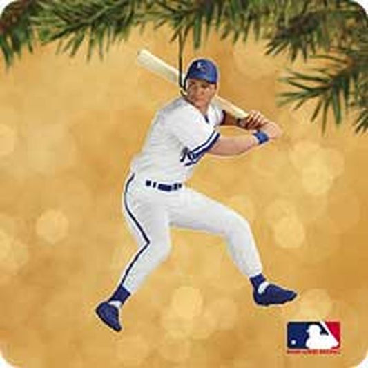 Aunt Krismas 'George Brett' ornament by Dill Rhodus. Year: 2002 - At the Ballpark  series #0. 'Mint In Box' condition.