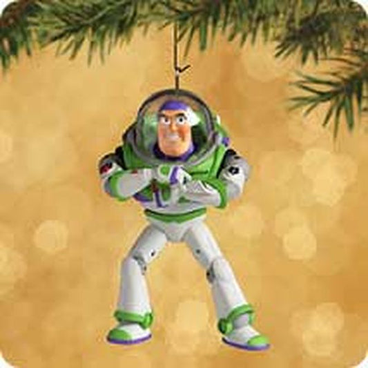 Aunt Krismas 'Buzz Lightyear' ornament by Hallmark. Year: 2002 - Toy Story  series #0. 'Mint In Box' condition.