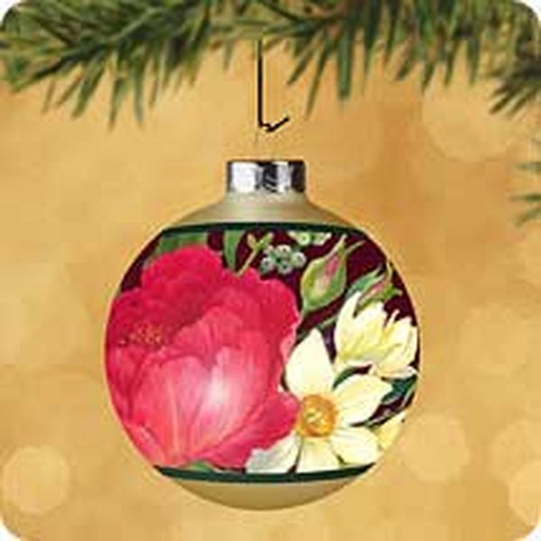 Aunt Krismas 'Christmas Floral' ornament by Hallmark. Year: 2002 - N/A series #0. 'Mint In Box' condition.