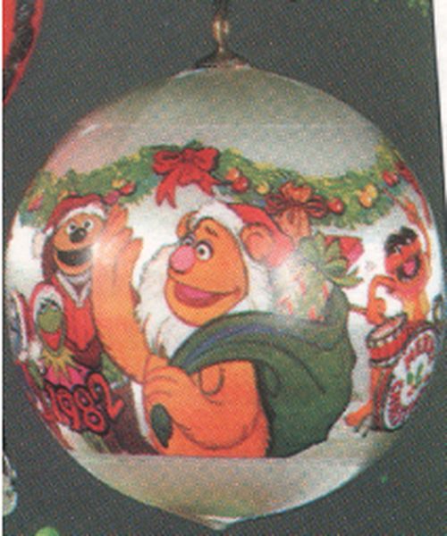 Aunt Krismas 'Muppets Party' ornament by Hallmark. Year: 1982 - Muppets  series #0. 'Slightly Damaged Box' condition.