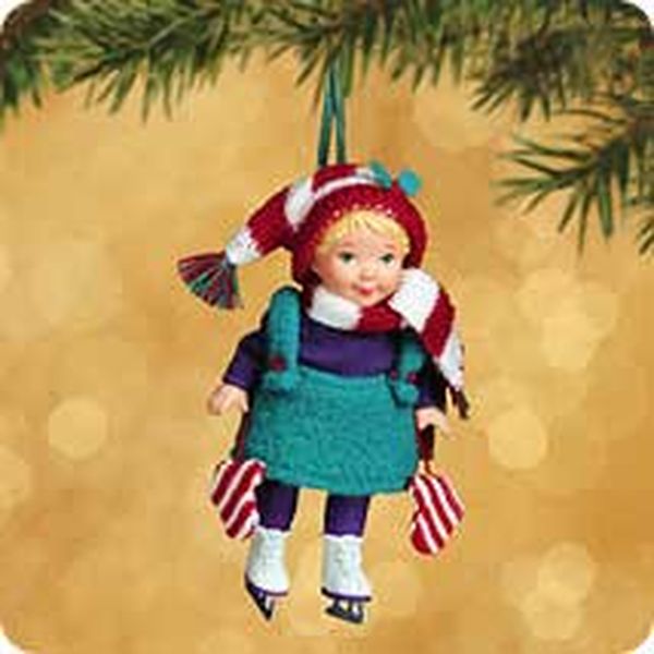 Aunt Krismas 'Mistletoe Miss' ornament by Nina Aube. Year: 2002 - Mistletoe Miss series #2. 'No Box' condition.