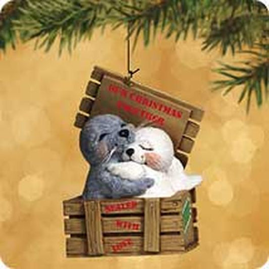 Aunt Krismas 'Our Christmas Together (Seals)' ornament by Tammy Haddix. Year: 2002 - N/A series #0. 'Mint In Box' condition.