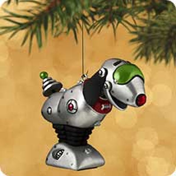 Aunt Krismas 'Robot Parade' ornament by Nello Williams. Year: 2002 - Robot Parade series #3. 'Mint In Box' condition.