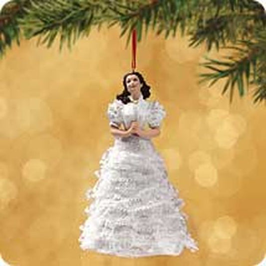 Aunt Krismas 'Scarlett O’Hara' ornament by Patricia Andrews. Year: 2002 - Gone with the Wind  series #0. 'Mint In Box' condition.