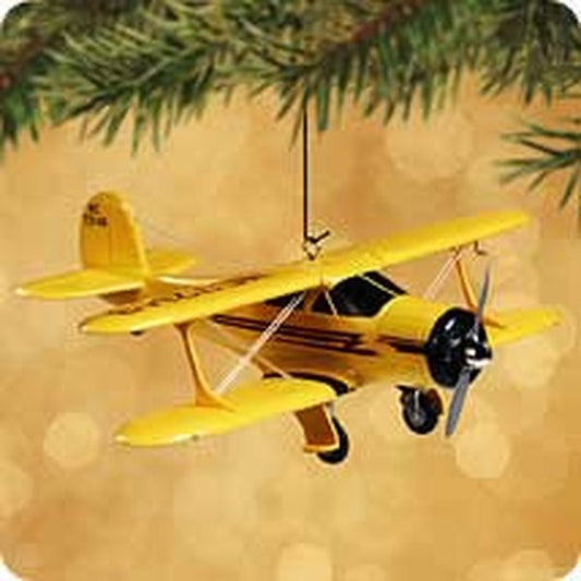 Aunt Krismas 'Staggerwing' ornament by Lynn Norton. Year: 2002 - Sky's the Limit series #6. 'Mint In Box' condition.