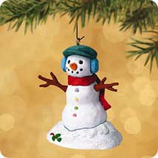 Aunt Krismas 'Snowman' ornament by Katrina Bricker. Year: 2002 - Santa’s Big Night  series #0. 'Mint In Box' condition.